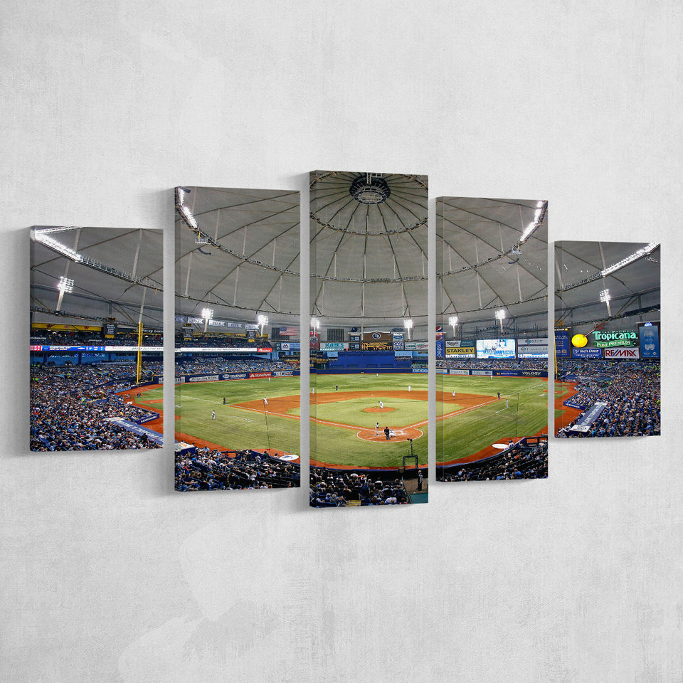 Tropicana Field in Florida, Stadium Canvas, Sport Art, Large Canvas, Multi Panels, Canvas Prints Wall Art Decor