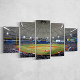 Tropicana Field in Florida, Stadium Canvas, Sport Art, Large Canvas, Multi Panels, Canvas Prints Wall Art Decor
