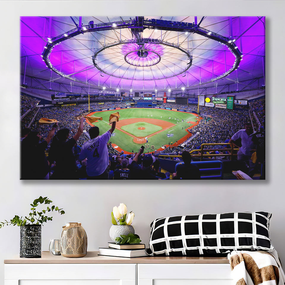 Tropicana Field in St Petersburg, Stadium Canvas, Sport Art, Gift for him, Fan Gift, Canvas Prints Wall Art Decor