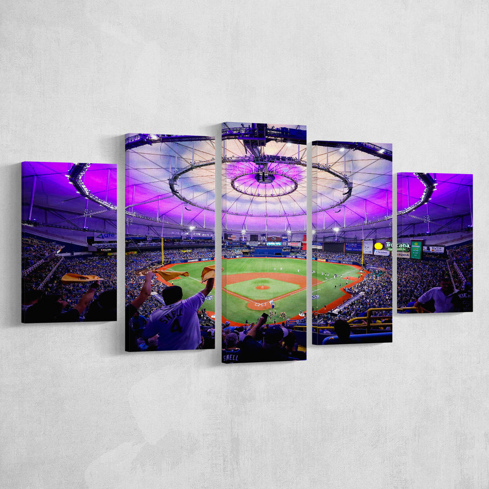 Tropicana Field in St Petersburg, Stadium Canvas, Sport Art, Large Canvas, Multi Panels, Canvas Prints Wall Art Decor