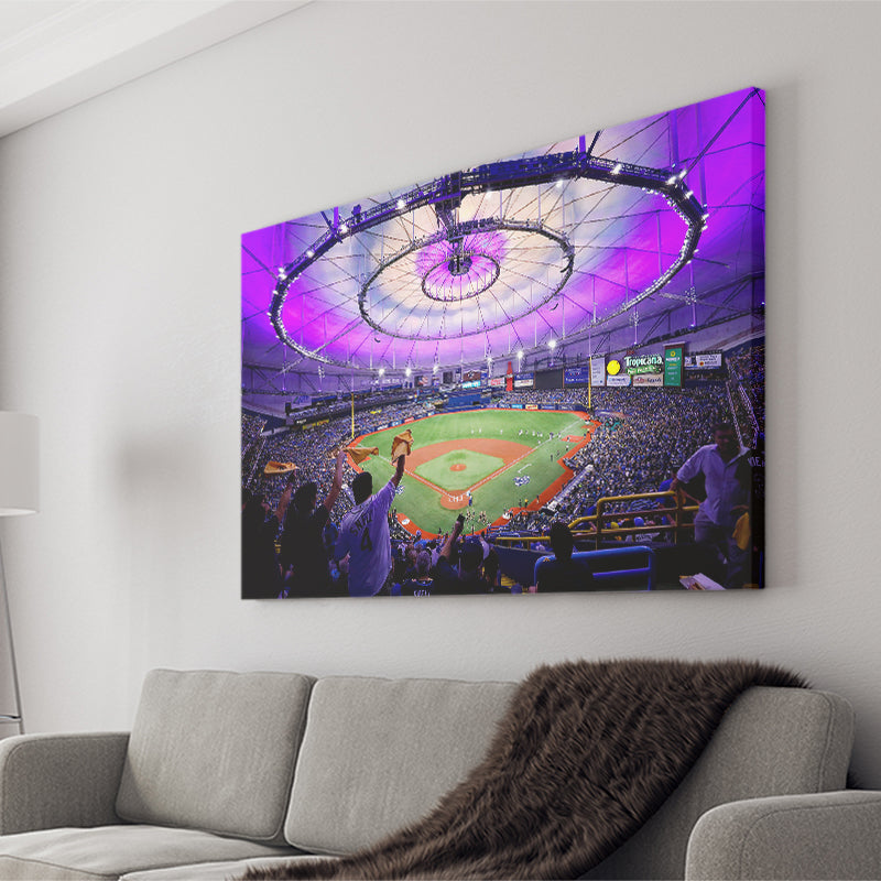 Tropicana Field in St Petersburg, Stadium Canvas, Sport Art, Gift for him, Fan Gift, Canvas Prints Wall Art Decor