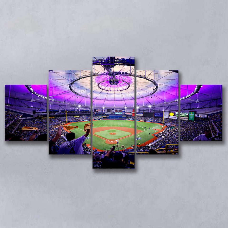 Tropicana Field in St Petersburg, Stadium Canvas, Sport Art, Large Canvas, Multi Panels, Canvas Prints Wall Art Decor