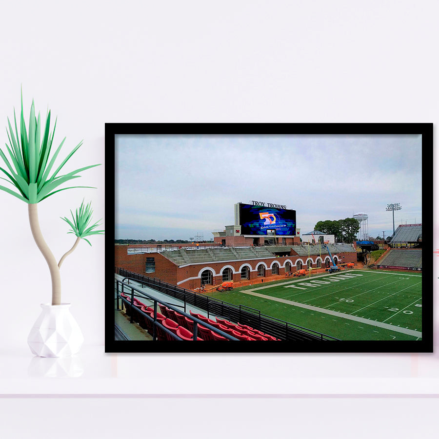 Troy Veterans Wall Art Memorial Stadium Art Prints American,Sport Stadium Art Prints, Fan Gift, Wall Decor