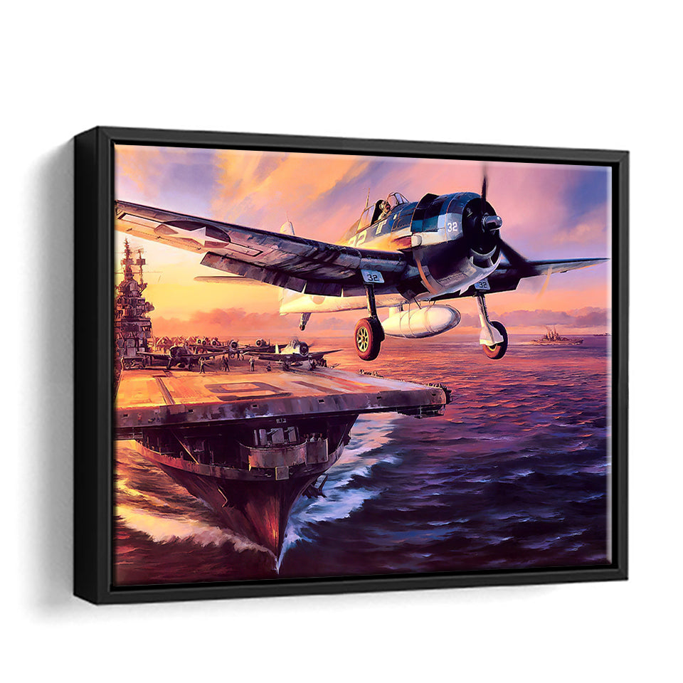 Trudigan Long Tail Ariplane Canvas Wall Art - Framed Art, Framed Canvas, Painting Canvas