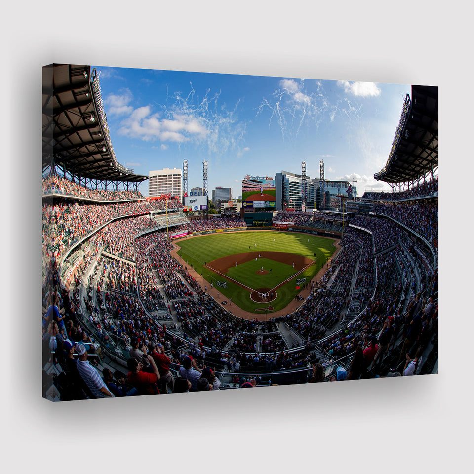 Truist Park Stadium, Stadium Canvas, Sport Art, Gift for him, Fan Gift, Canvas Prints Wall Art Decor