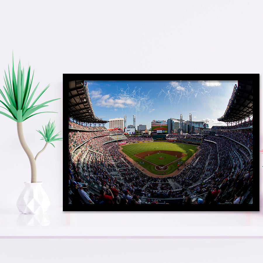 Truist Park Stadium, Stadium Canvas, Sport Art, Gift for him, Framed Art Prints Wall Art Decor, Framed Picture