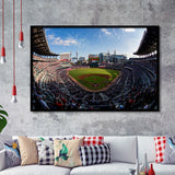 Truist Park Stadium, Stadium Canvas, Sport Art, Gift for him, Framed Art Prints Wall Art Decor, Framed Picture