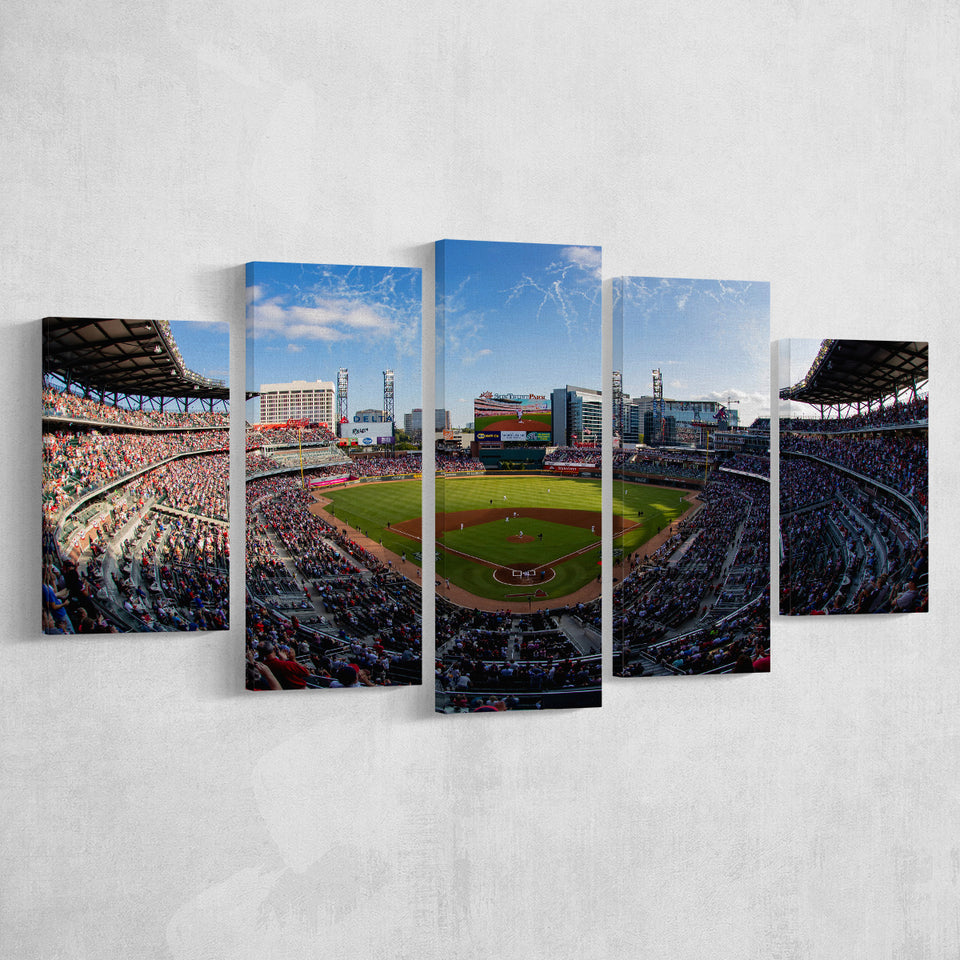 Truist Park Stadium, Stadium Canvas, Sport Art, Large Canvas, Multi Panels, Canvas Prints Wall Art Decor