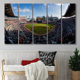 Truist Park Stadium, Stadium Canvas, Sport Art, Gift for him, Multi Panels B, Canvas Prints Wall Art Decor