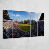 Truist Park Stadium, Stadium Canvas, Sport Art, Gift for him, Multi Panels B, Canvas Prints Wall Art Decor