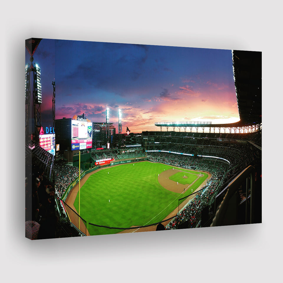 Truist Park in Georgia, Stadium Canvas, Sport Art, Gift for him,V1 Fan Gift, Canvas Prints Wall Art Decor