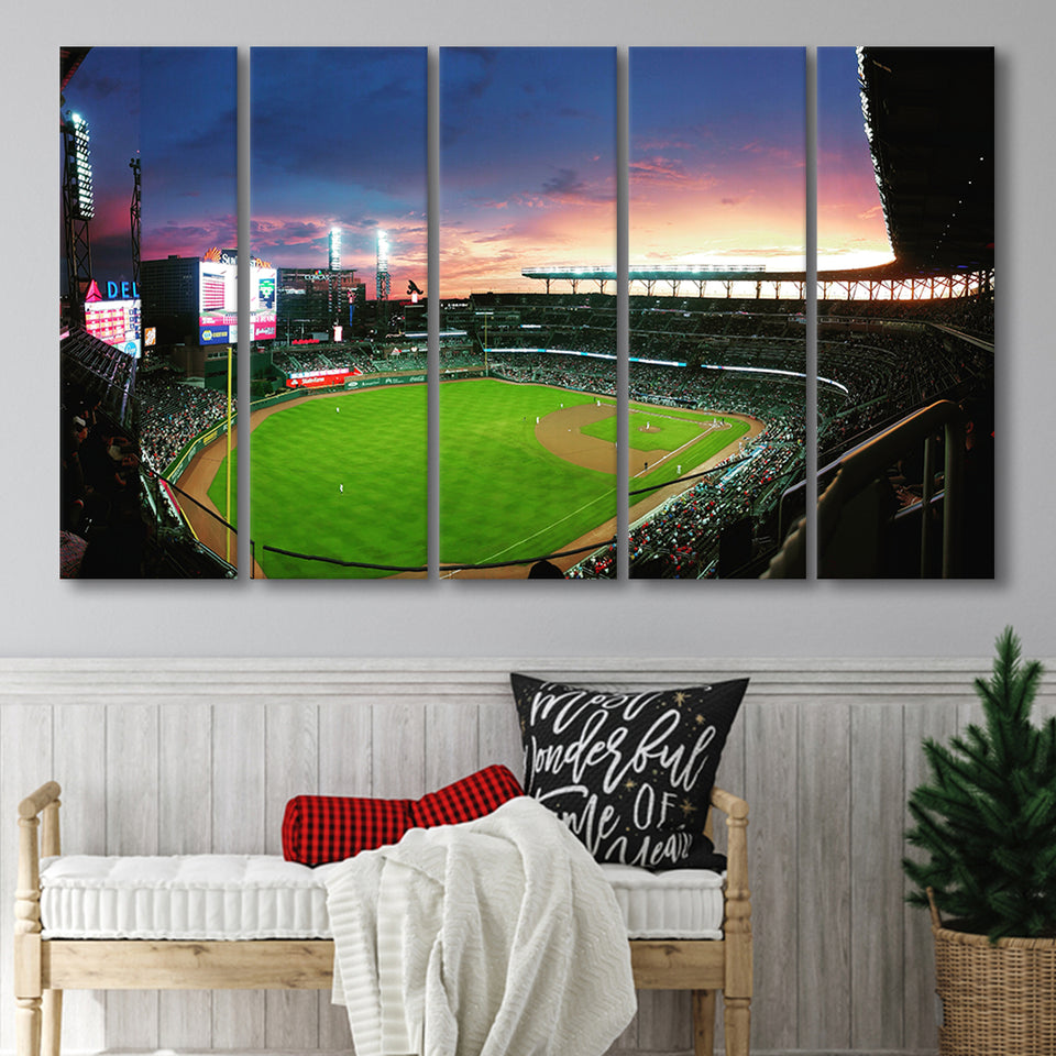 Truist Park in Georgia, Stadium Canvas, Sport Art, Gift for him,100 Multi Panels B, Canvas Prints Wall Art Decor