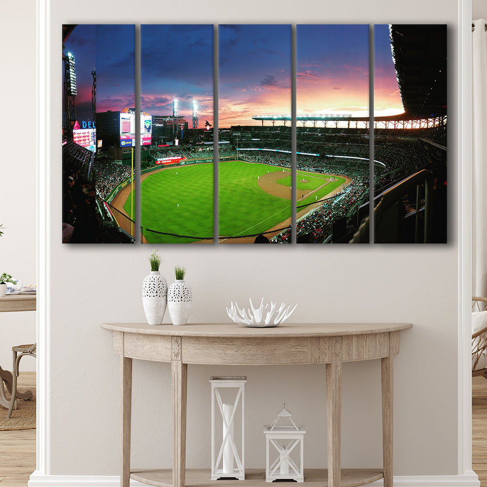 Truist Park in Georgia, Stadium Canvas, Sport Art, Gift for him,100 Multi Panels B, Canvas Prints Wall Art Decor