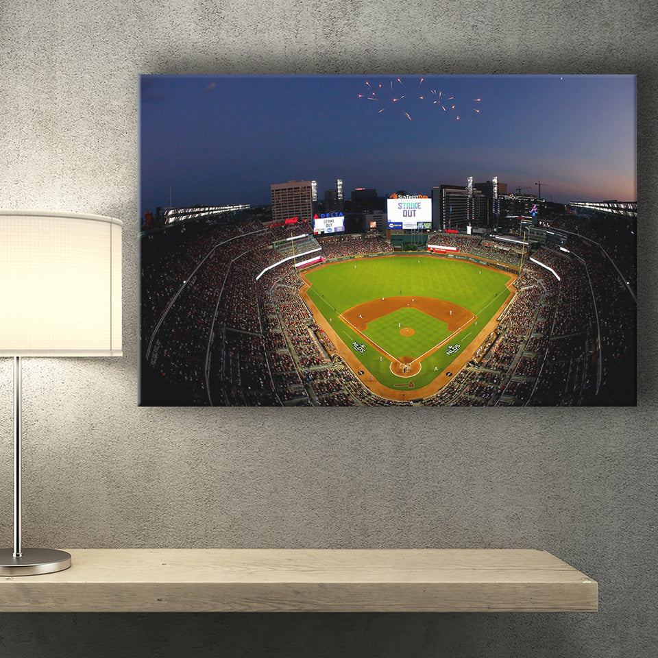 Truist Park in Georgia, Stadium Canvas, Sport Art, Gift for him, Fan Gift, Canvas Prints Wall Art Decor