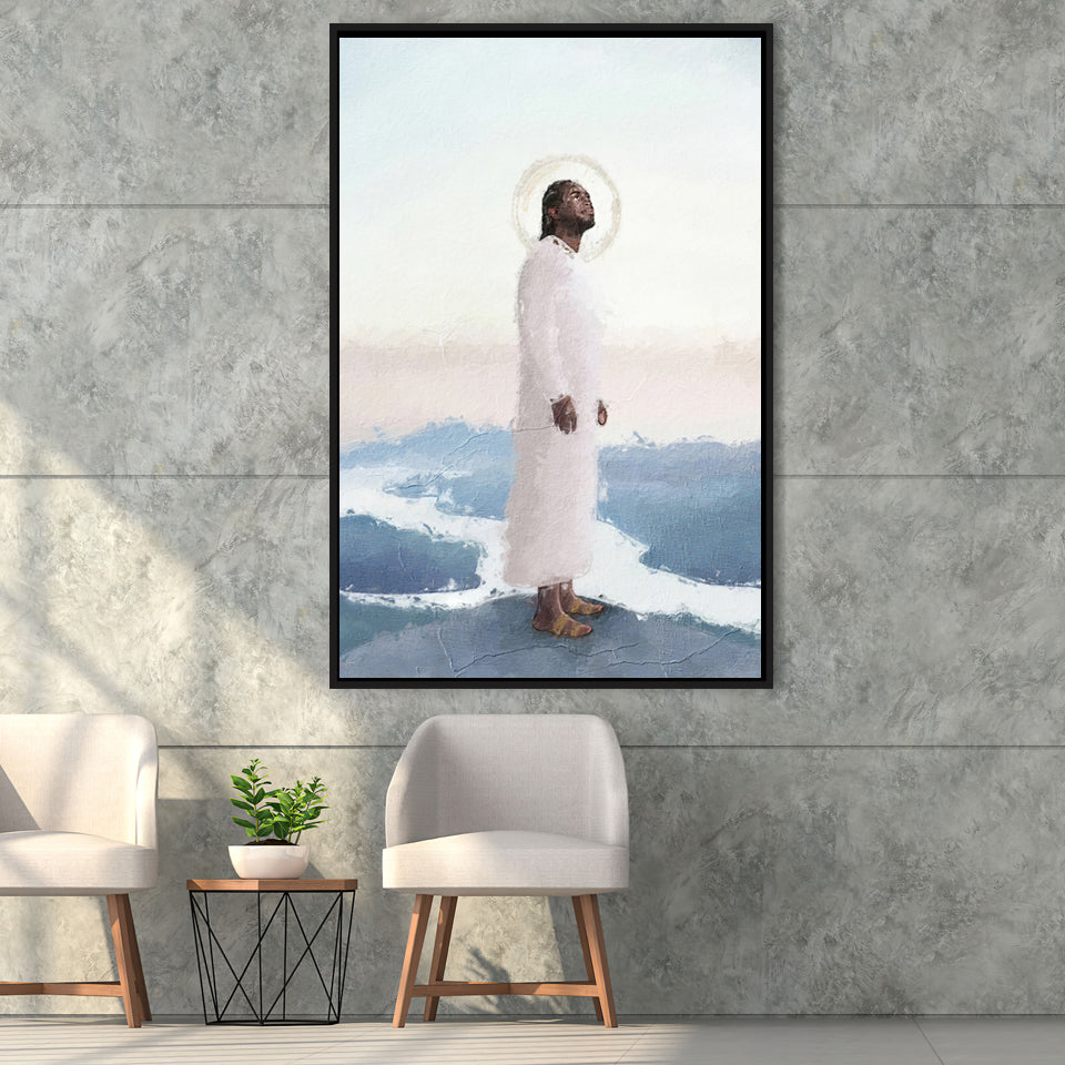 Trust In You Jesus Christ Framed Canvas Prints Wall Art - Painting Canvas, Floating Frame, Wall Decor