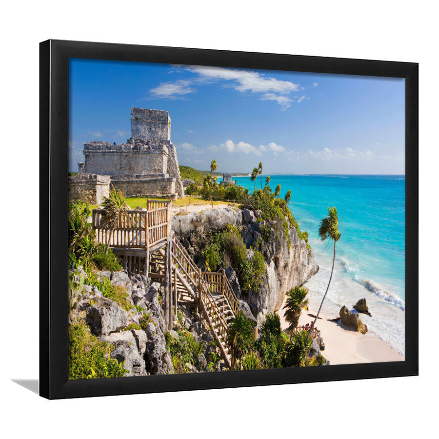 Tulum Mexico Framed Art Prints - Framed Prints, Prints For Sale, Painting Prints,Wall Art Decor