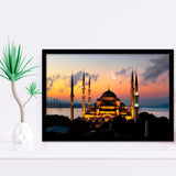 Turkish Blue Mosque Large Wall Art Framed Art Prints Wall Art Decor, Framed Picture, Home Decor