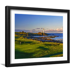 Turnberry Golf Club, Alisa Course Hole 10R, Turnberry, Scotland, Golf Art Print, Framed Art Prints Wall Decor, White Border