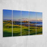 Turnberry Golf Club, Alisa Course Hole 10R, Turnberry, Scotland, 5 Panels Extra Large Canvas Prints Wall Art Decor