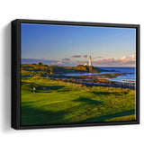 Turnberry Golf Club, Alisa Course Hole 10R, Turnberry, Scotland, Framed Canvas Prints Wall Art Decor, Floating Frame