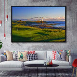Turnberry Golf Club, Alisa Course Hole 10R, Turnberry, Scotland, Framed Canvas Prints Wall Art Decor, Floating Frame