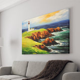 Turnberry Golf Club Alisa Course Painting Art Canvas Prints Wall Art, Painting Art Home Decor