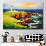 Turnberry Golf Club Alisa Course Painting Art Canvas Prints Wall Art, Painting Art Home Decor