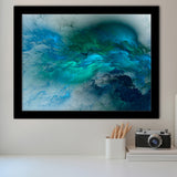 Turquoise Abstract Framed Art Prints Wall Art Decor, Framed Picture, Home Decor