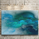 Turquoise Abstract Canvas Prints Wall Art Decor - Painting Canvas,Home Decor, Ready to Hang