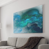Turquoise Abstract Canvas Prints Wall Art Decor - Painting Canvas,Home Decor, Ready to Hang