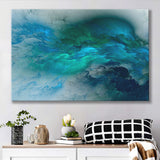 Turquoise Abstract Canvas Prints Wall Art Decor - Painting Canvas,Home Decor, Ready to Hang
