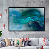 Turquoise Abstract Framed Art Prints Wall Art Decor, Framed Picture, Home Decor