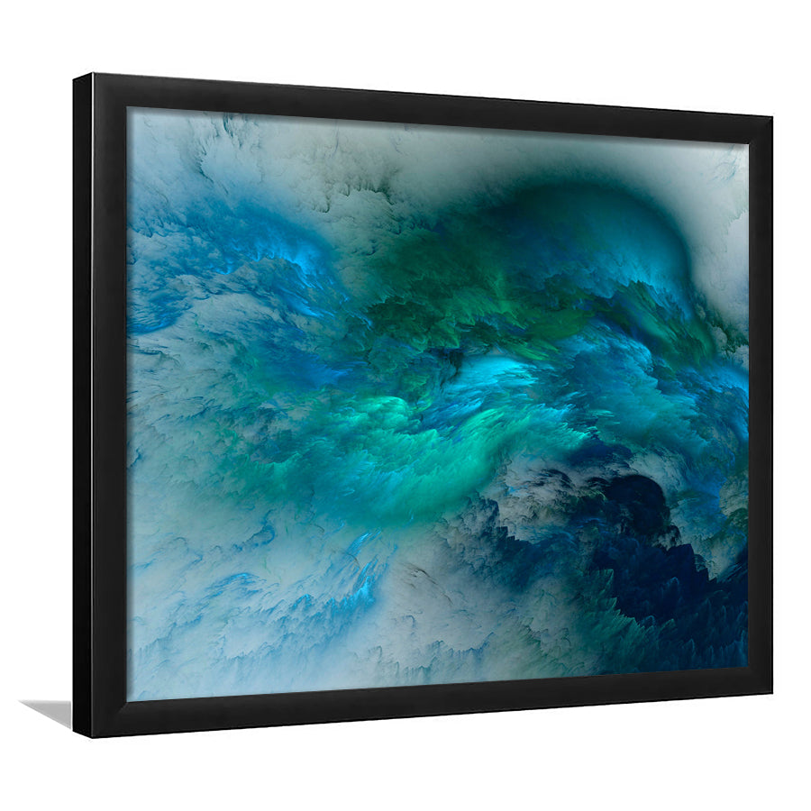Turquoise Abstract Framed Art Prints Wall Art Decor, Framed Picture, Home Decor