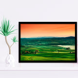 Tuscan Landscape Italy Framed Art Prints Wall Art Decor, Framed Picture, Home Decor