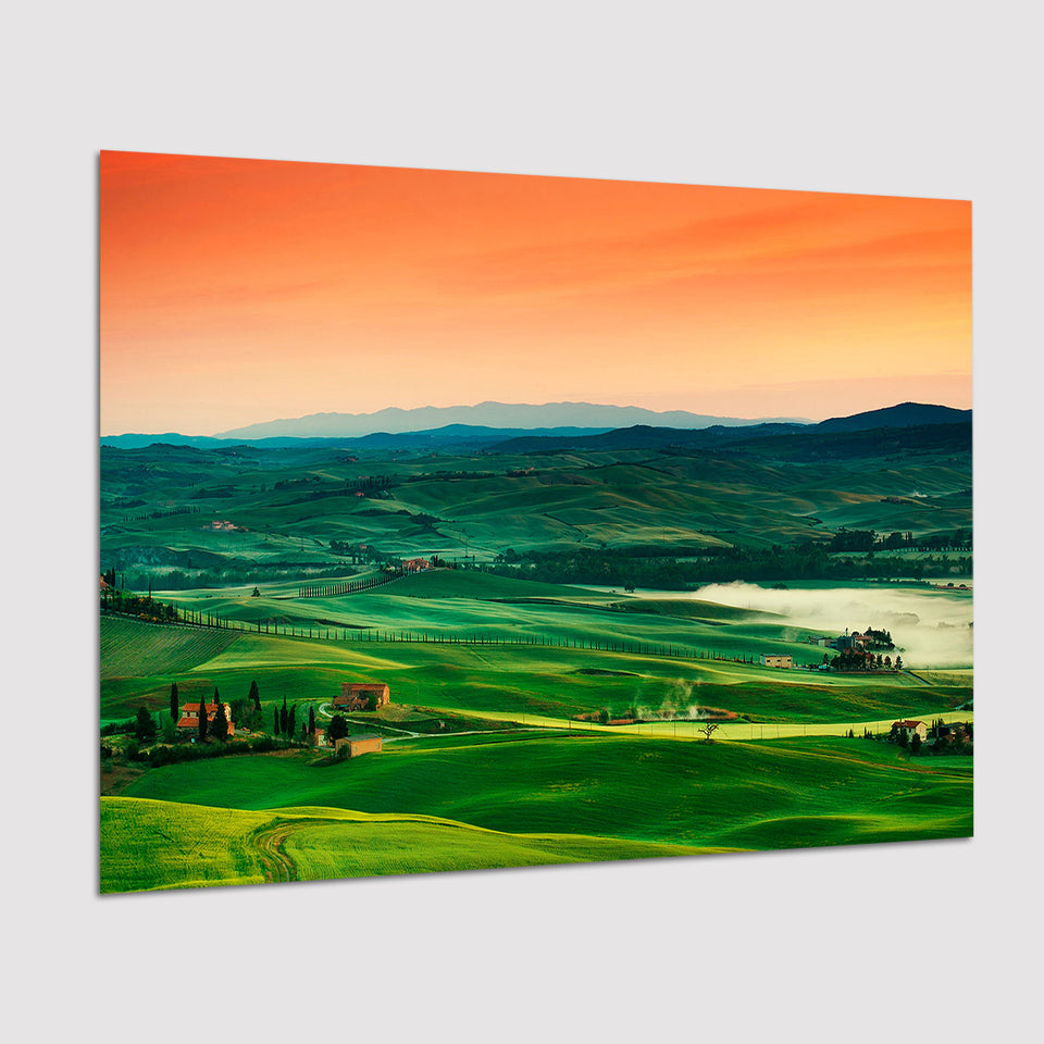 Tuscan Landscape Italy Poster Prints Wall Art Decor, Unframe, Poster Art
