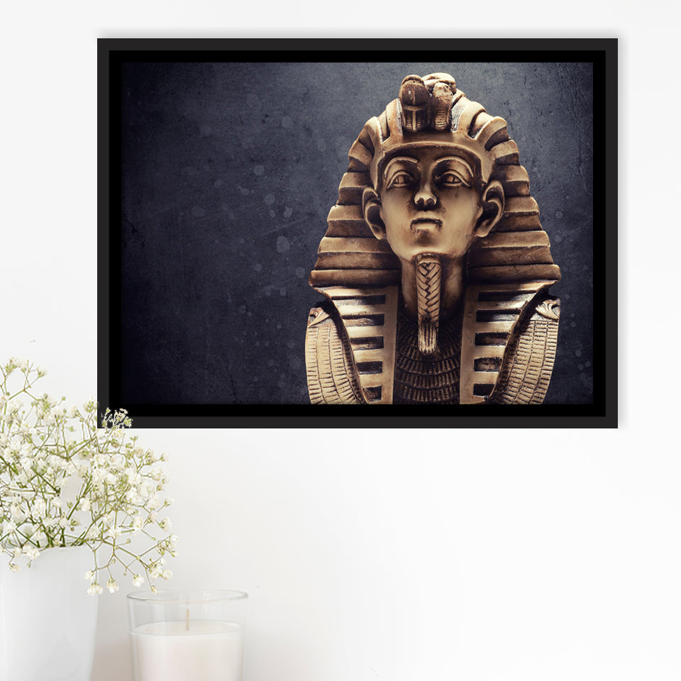 Tutankhamun Modern Egypt Framed Canvas Prints Wall Art Decor - Paiting Canvas, Art Prints, Floating Frame