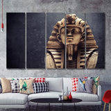 Tutankhamun Modern Egypt 5 Piece B Canvas Prints Wall Art Decor - Painting Canvas, Multi Panels
