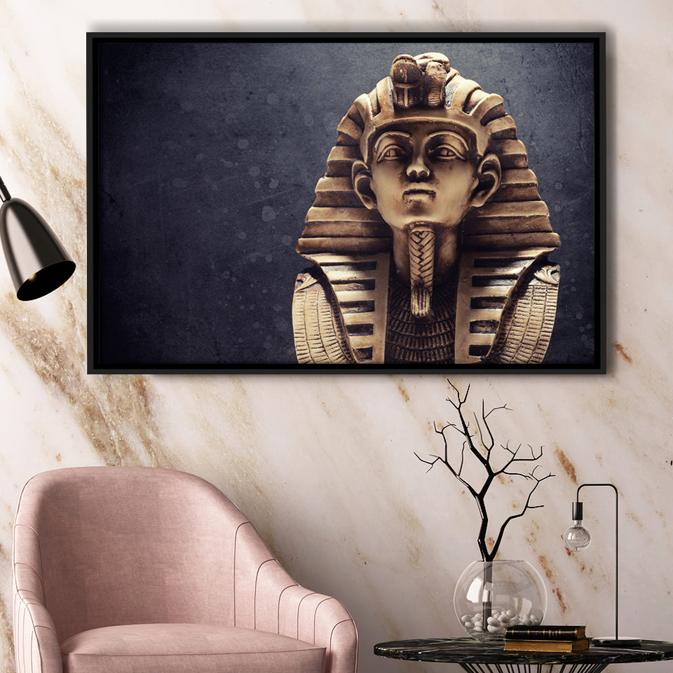 Tutankhamun Modern Egypt Framed Canvas Prints Wall Art Decor - Paiting Canvas, Art Prints, Floating Frame