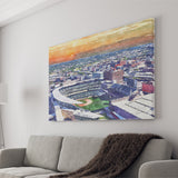 Twins Baseball Stadium Target Field Watercolor, Sport Art Prints Fan Gift, Canvas Prints Wall Art Decor