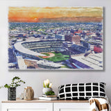 Twins Baseball Stadium Target Field Watercolor, Sport Art Prints Fan Gift, Canvas Prints Wall Art Decor