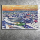 Twins Baseball Stadium Target Field Watercolor, Sport Art Prints Fan Gift, Canvas Prints Wall Art Decor