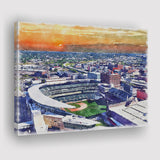 Twins Baseball Stadium Target Field Watercolor, Sport Art Prints Fan Gift, Canvas Prints Wall Art Decor