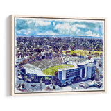 UCLA Bruins Rose Bowl Watercolor, Sport Art Prints Fan Gift, Framed Canvas Prints Wall Art Decor