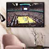 UNC Greensboro Stadium Framed Canvas Prints Greensboro Coliseum Complex Wall Art,Sport Stadium Art Prints, Fan Gift