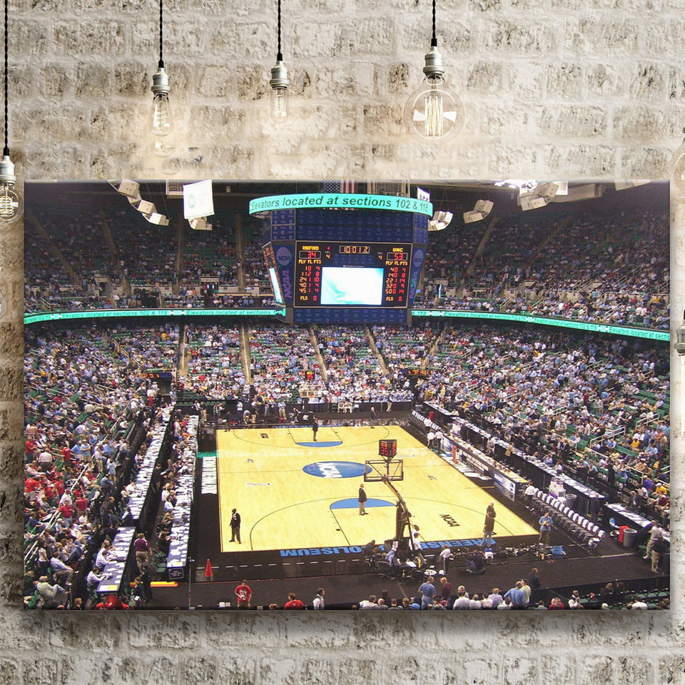 UNC Greensboro Stadium Canvas Prints Greensboro Coliseum Complex Wall Art,Sport Stadium Art Prints, Fan Gift, Wall Decor