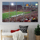 USC Trojans Wall Art Los Angeles Memorial Coliseum,Multi Panels B,Sport Stadium Art Prints, Fan Gift