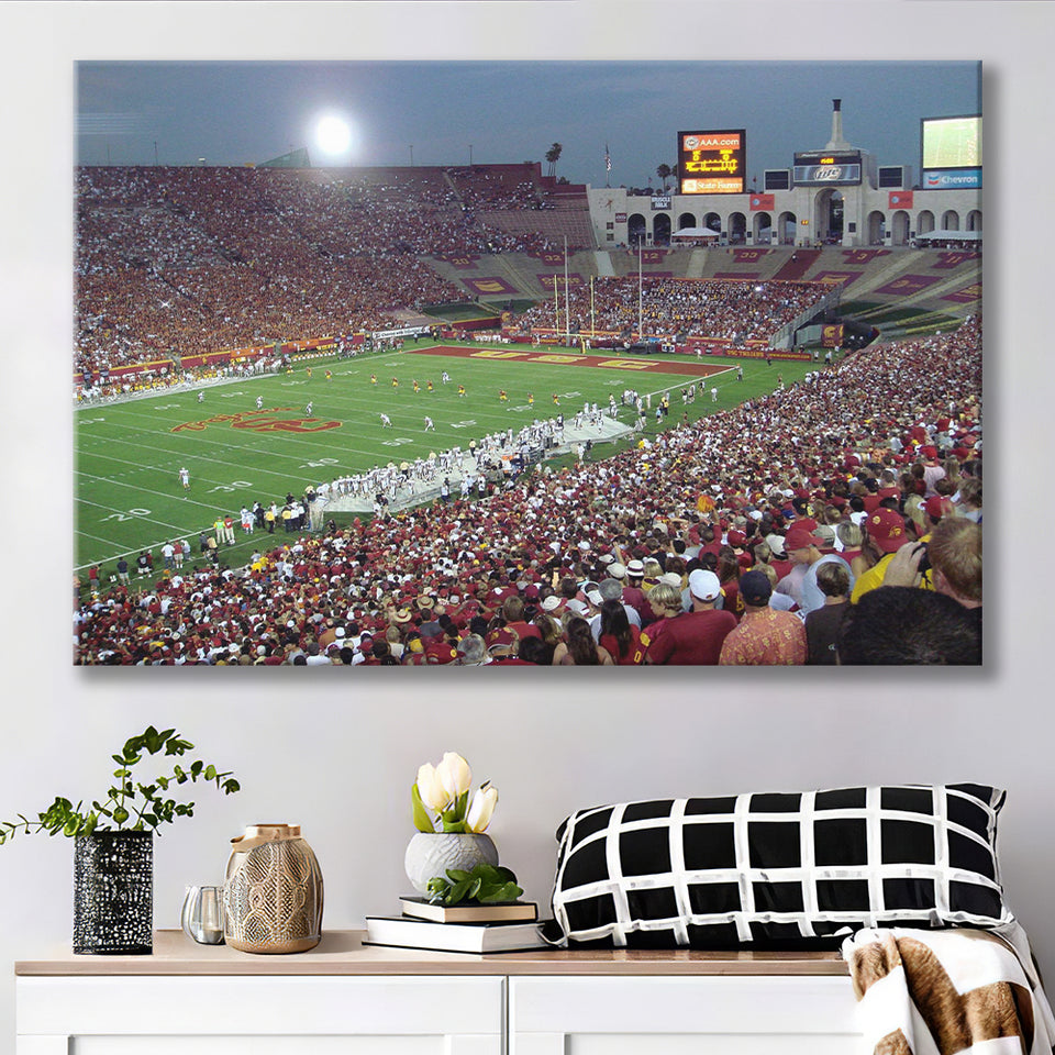 USC Trojans Wall Art Los Angeles Memorial Coliseum,Sport Stadium Art Prints, Fan Gift, Wall Decor