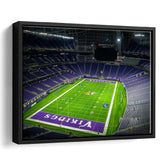 US Bank Stadium Framed Canvas Prints Minnesota Vikings Wall Art,Sport Stadium Art Prints, Fan Gift