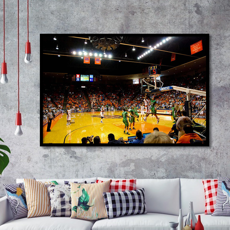 UTEP Miners Wall Art Don Haskins Center Stadium Art Prints,Sport Stadium Art Prints, Fan Gift, Wall Decor