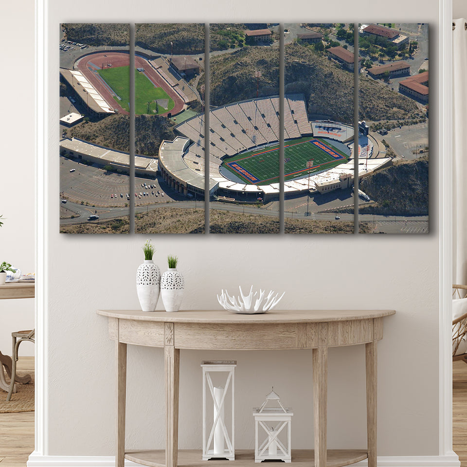 UTEP Miners Wall Art Sun Bowl Stadium Canvas Prints,Multi Panels B,Sport Stadium Art Prints, Fan Gift